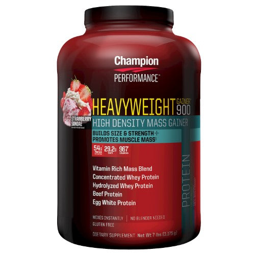 Champion Nutrition Heavyweight Gainer 900 Strawberry Sundae 7 lb