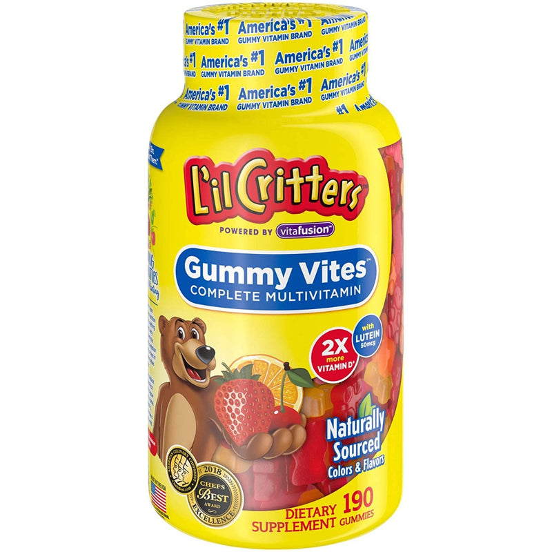 L'il Critters Gummy Vites Complete Multivitamin Assorted Fruit 190 Gummies