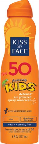 Kiss My Face Obsessively Kids SPF 50 Air Powered Spray Sunscreen 6 fl oz