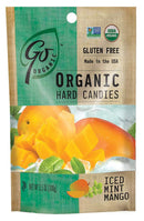 Go Organic Organic Hard Candies Iced Mint Mango 3.5 oz