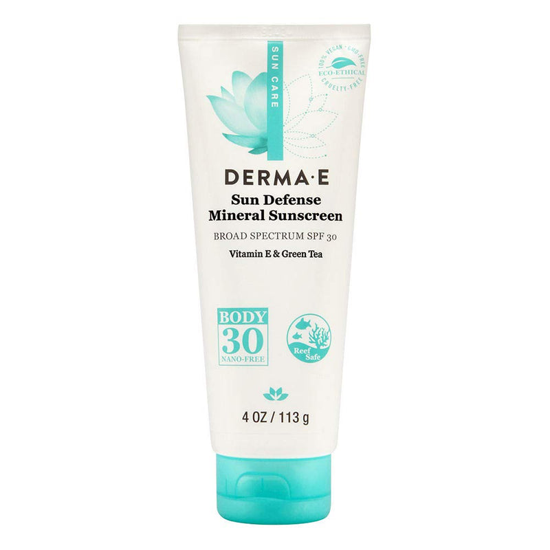 DERMA E Natural Mineral Sunscreen SPF 30 Body 4 oz