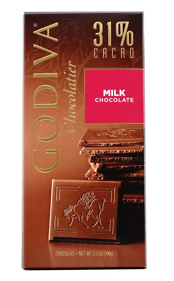 GODIVA 31% Cacao Milk Chocolate 3.5 oz