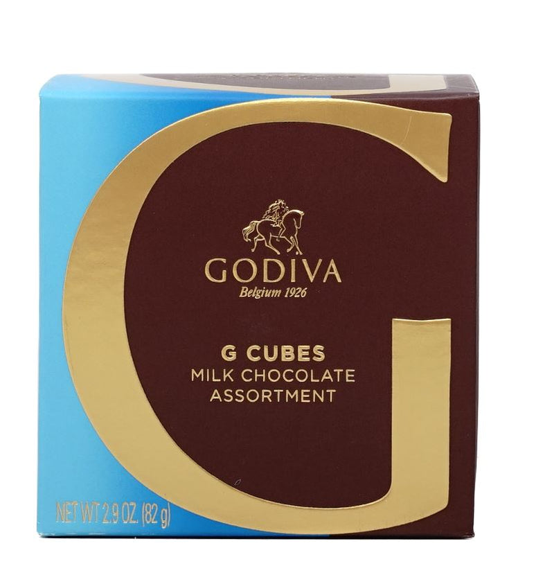 GODIVA G Cubes Milk Chocolate Assortment 10 Pieces 2.9 oz
