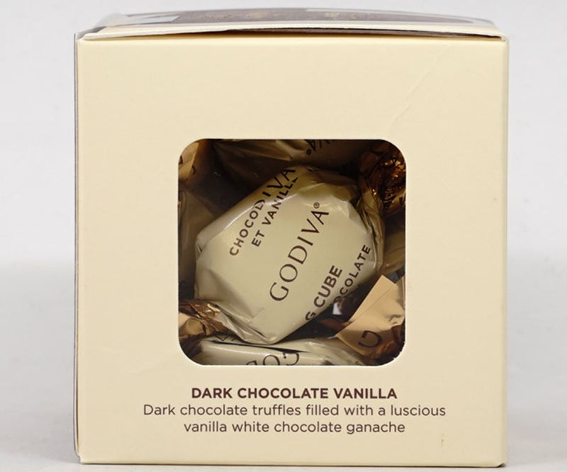GODIVA G Cubes Dark Chocolate Vanilla 10 Pieces 2.9 oz