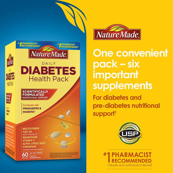 Nature Made Diabetes Health Pack 60 Pakcets