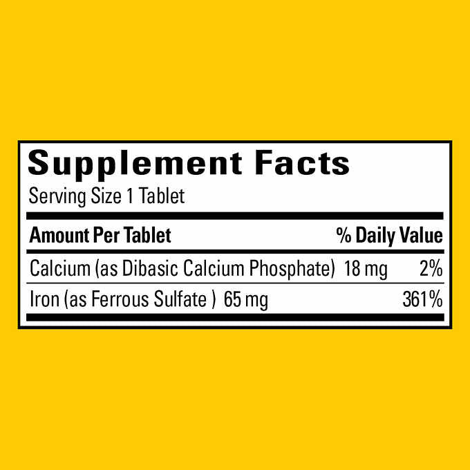 Nature Made Iron 65 mg 365 Tablets