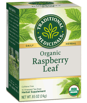 Traditional Medicinals Organic Raspberry Leaf 16 Wrapped Tea Bags