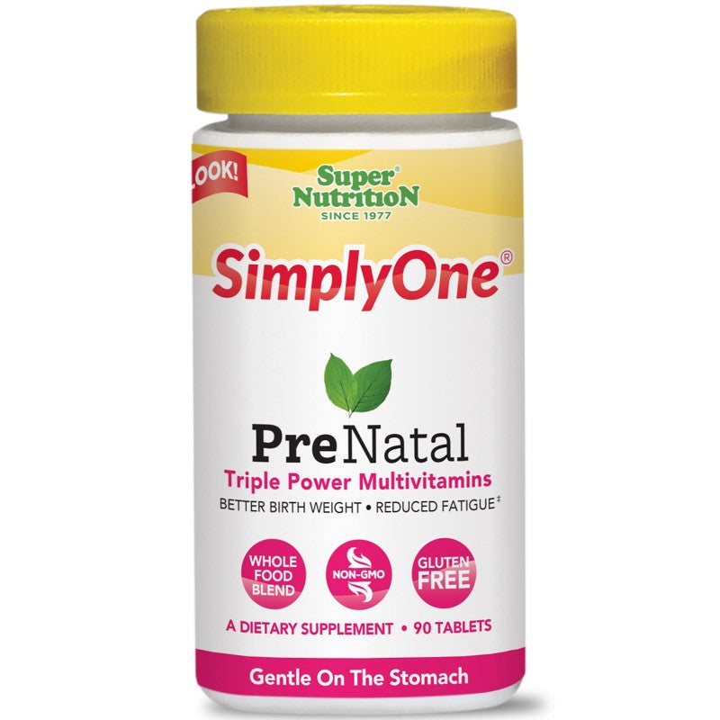 Super Nutrition Simply One Prenatal Triple Power 90 Tablets