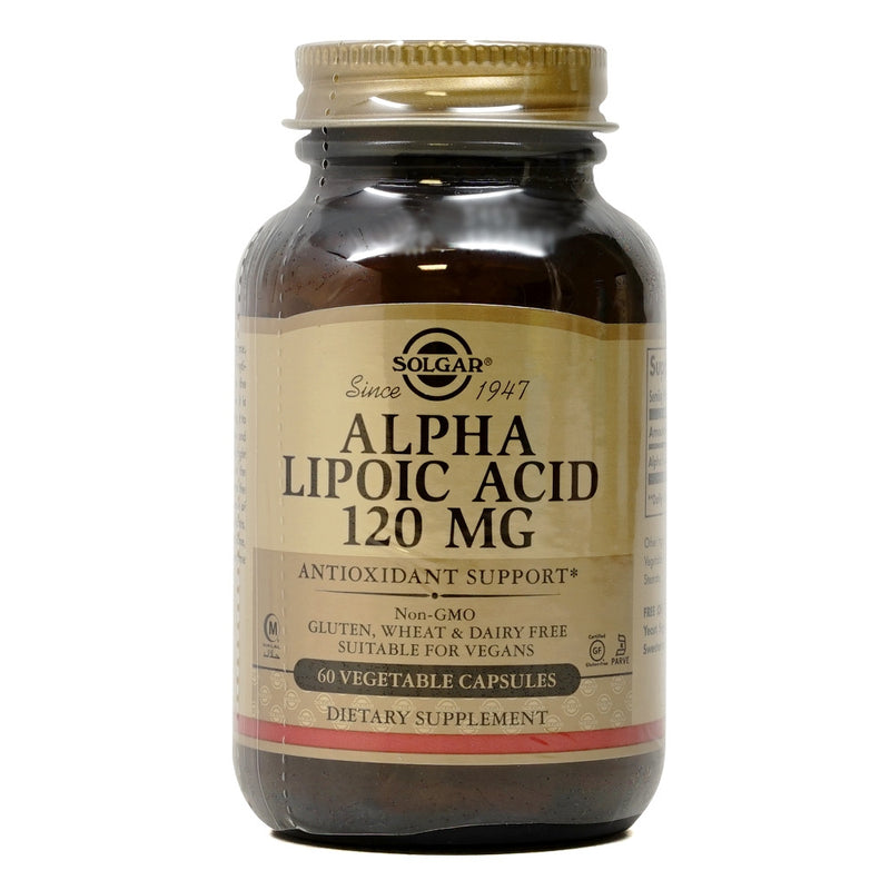Solgar Alpha Lipoic Acid 120 mg 60 Veg Capsules