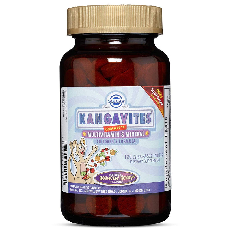 Solgar Kangavites Complete Multivitamin & Mineral Childrens Formula 120 Chewable Tablets