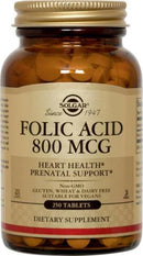 Solgar Folic Acid 800 mcg 250 Tablets