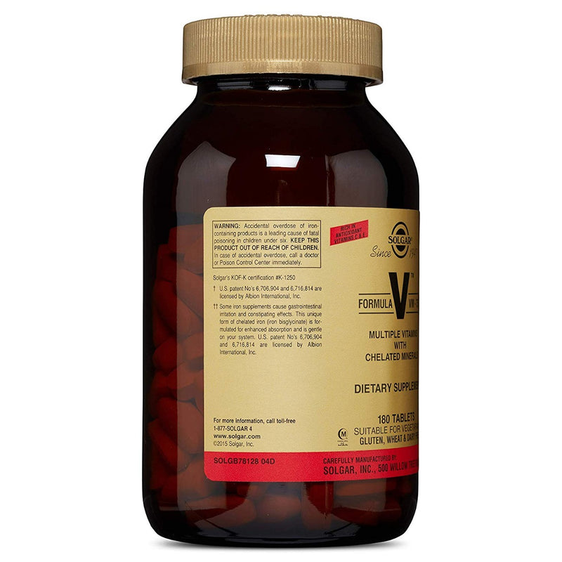 Solgar Formula VM-75 Multiple Vitamins 180 Tablets