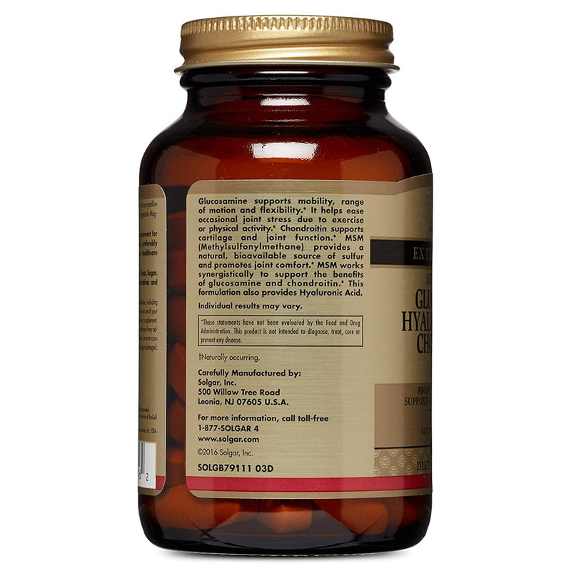 Solgar Glucosamine Hyaluronic Acid Chondroitin MSM 60 Tablets