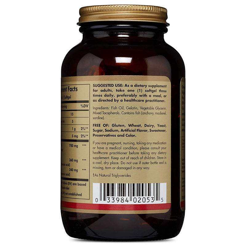 Solgar Omega-3 EPA & DHA 700 mg 120 Softgels