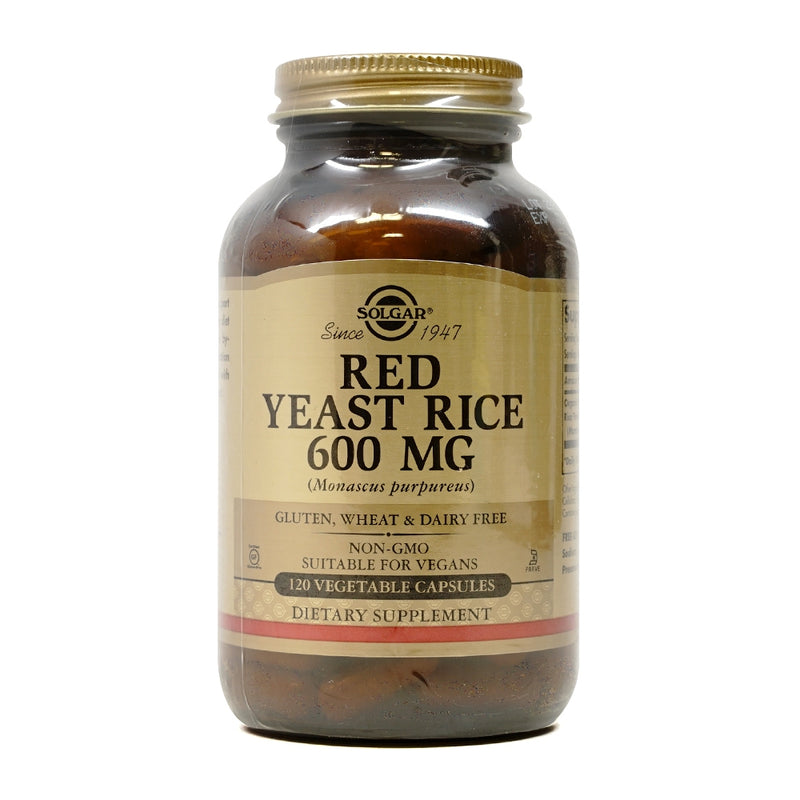 Solgar Red Yeast Rice 600 mg 120 Veg Capsules