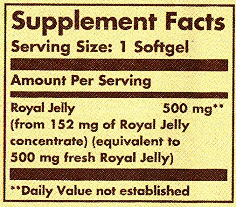 Solgar Royal Jelly 500 60 Softgels