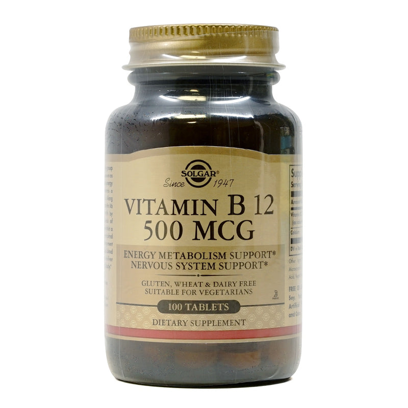 Solgar Vitamin B12 500 mcg 100 Tablets