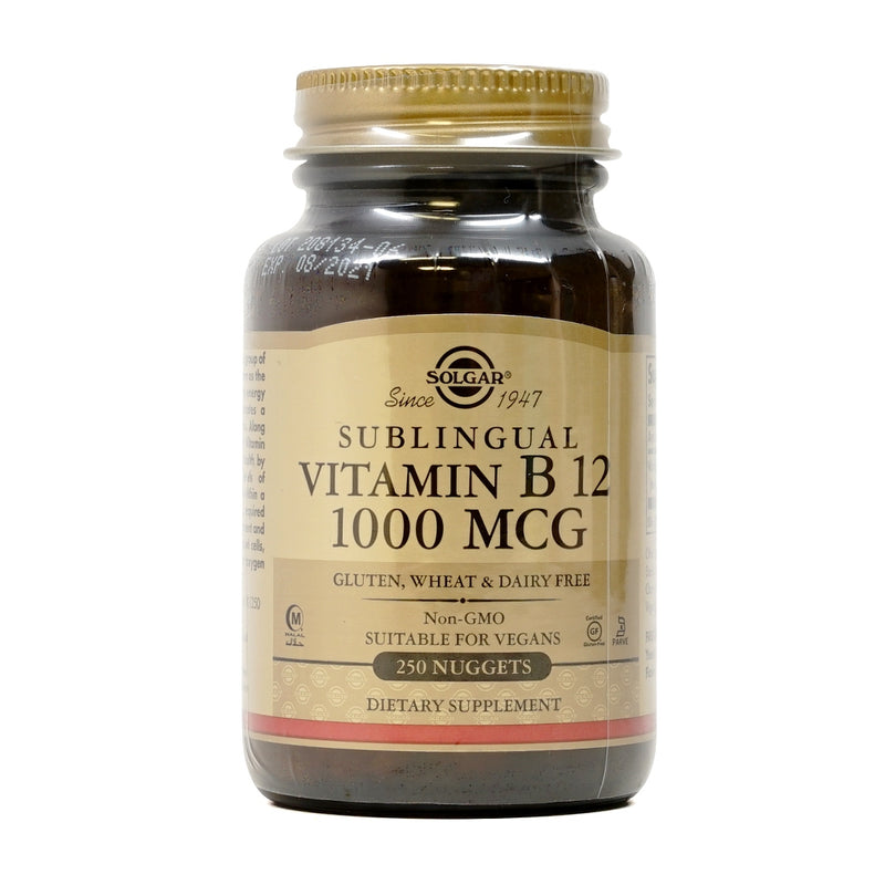 Solgar Sublingual Vitamin B12 1,000 mcg 250 Nuggets