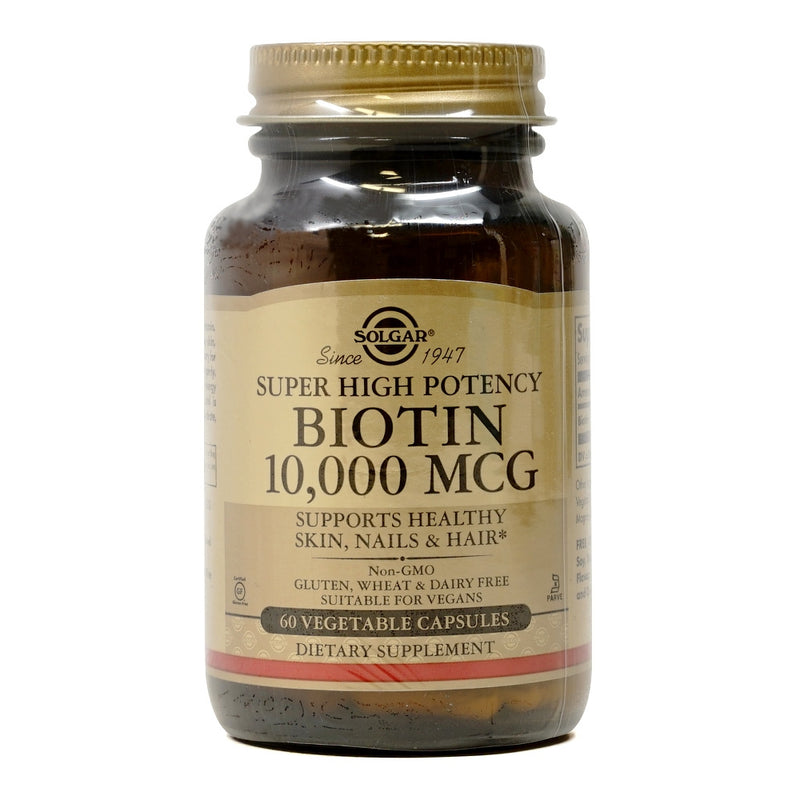 Solgar Biotin 10,000 mcg 60 Veg Capsules