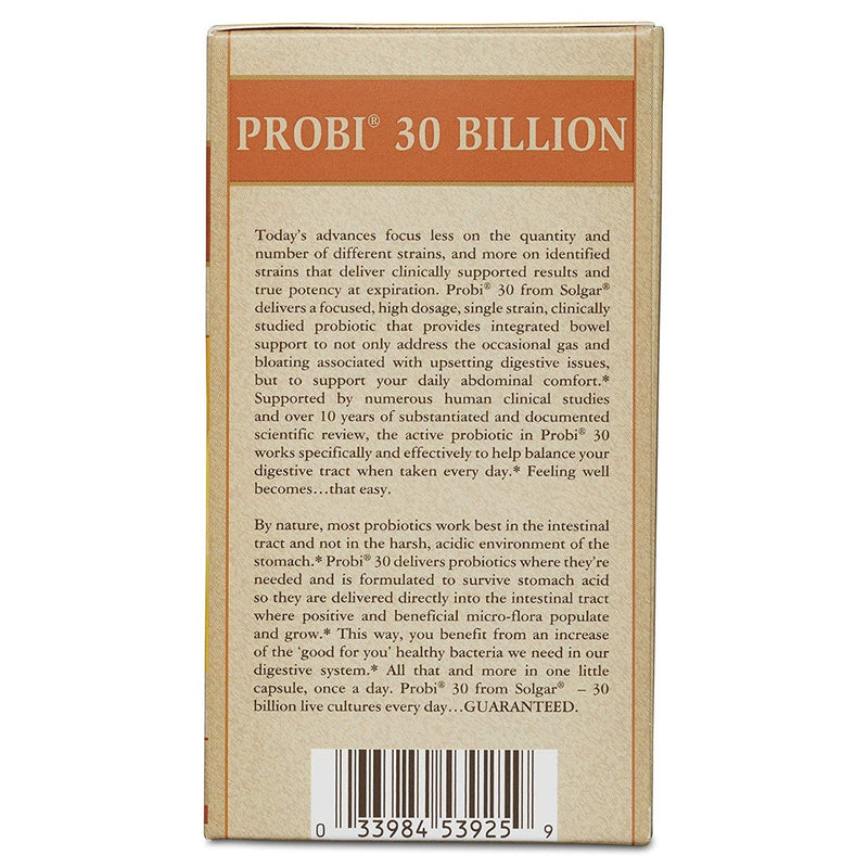 Solgar PROBI 30 Billion 30 Veg Capsules