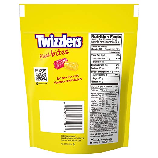 Twizzlers Filled Bites Sweet & Sour 8 oz