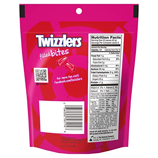 Twizzlers Filled Bites Strawberry 8 oz