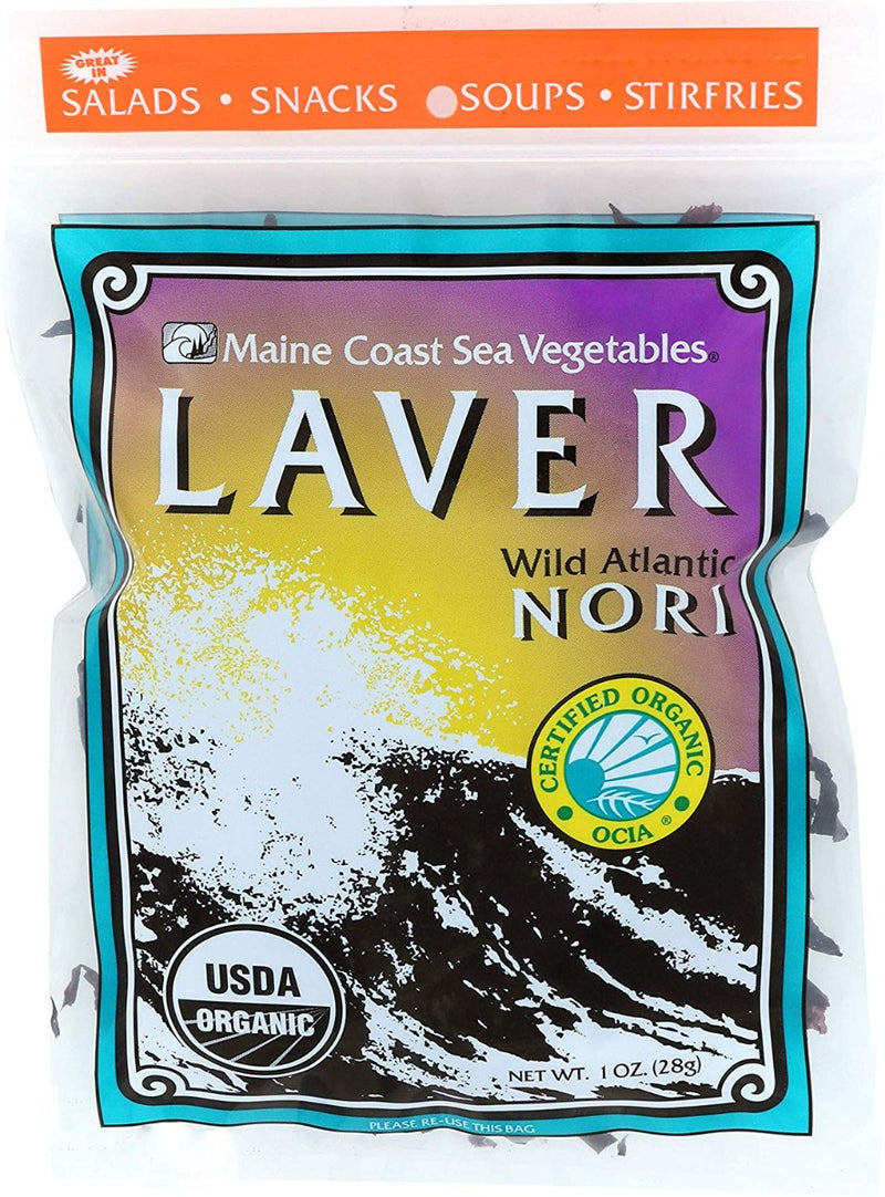 Maine Coast Sea Vegetables Laver Wild Atlantic Nori 1 oz
