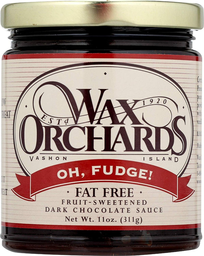 Wax Orchards OH FUDGE! Fruit Sweetened Dark Chocolate Sauce 11 oz