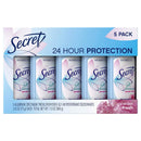 Secret Invisible Solid Deodorant Powder Fresh 5 Pack