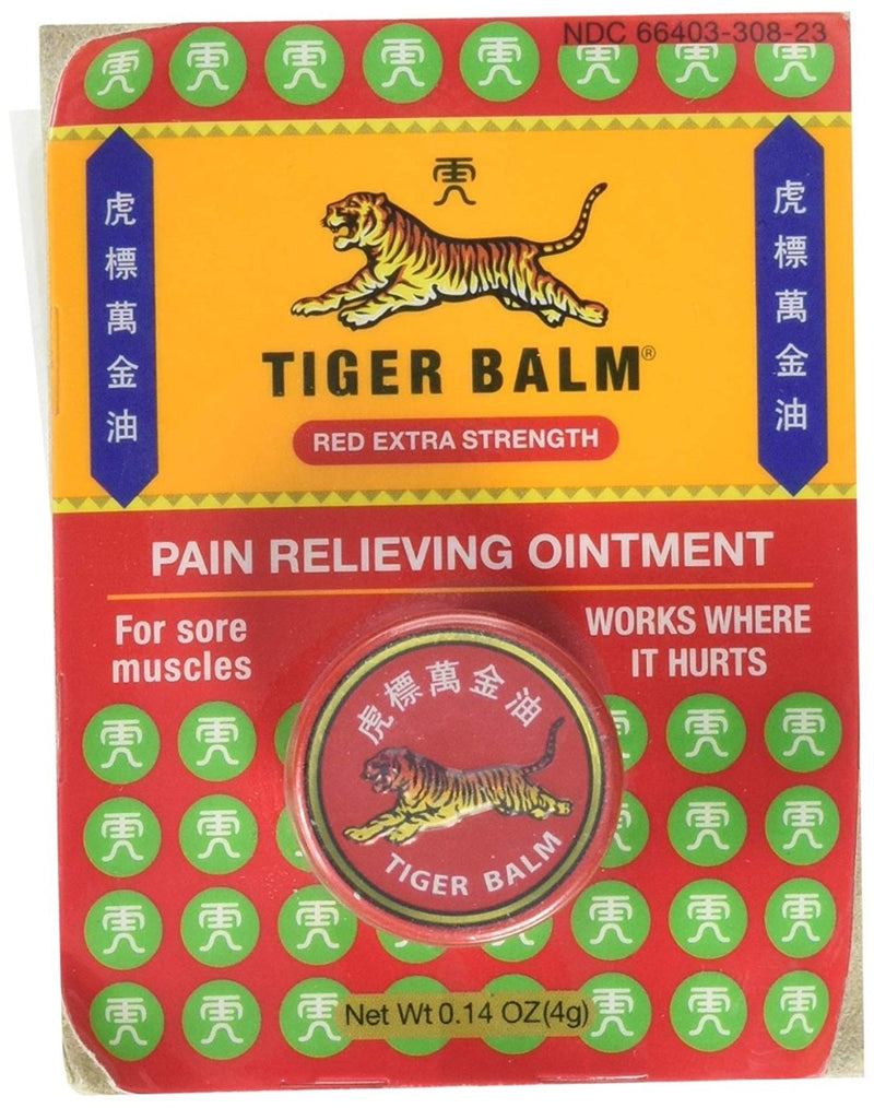 Tiger Balm Pain Relieving Ointment Red Extra Strength 0.14 oz