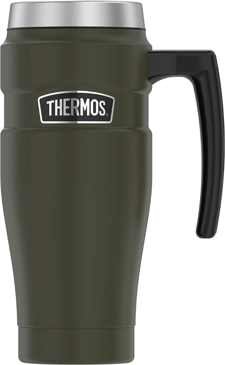 Thermos Stainless King Stainless Steel Travel Mug Army Green 16 oz