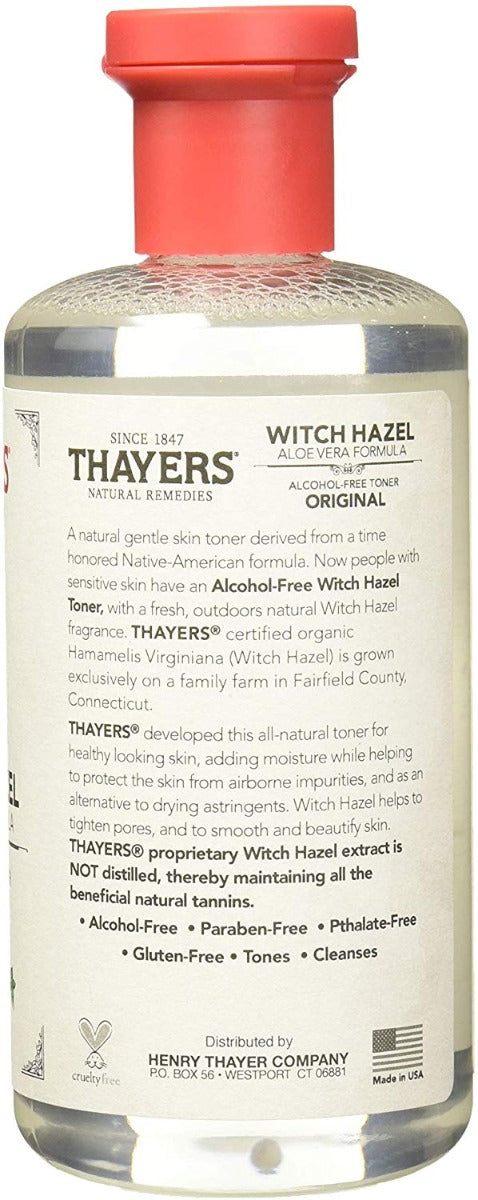 Thayers Alcohol-Free Toner Original Witch Hazel 12 fl oz