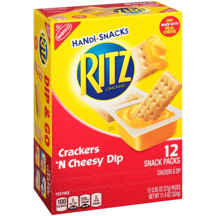 Nabisco Ritz Crackers N Cheesy Dip 12 Pack
