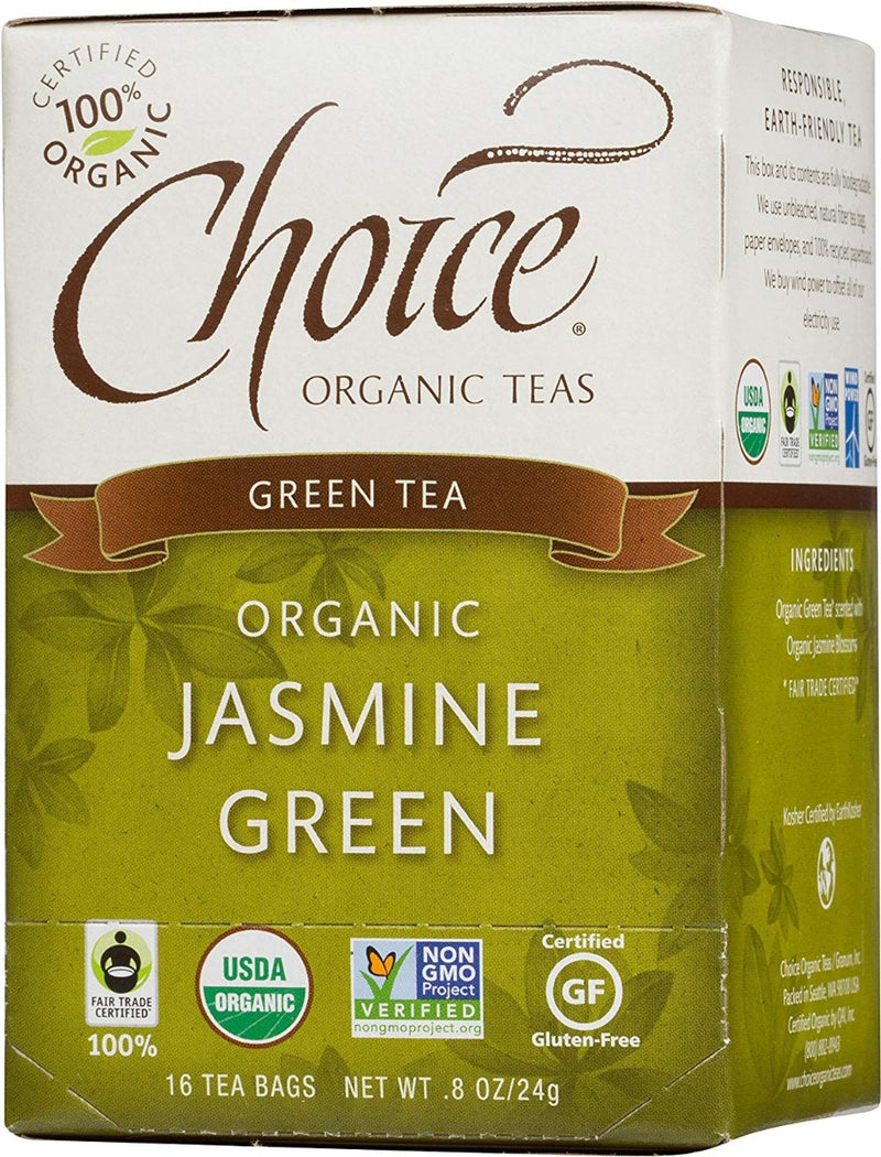 Choice Organic Organic Jasmine Green Tea 16 Tea bags
