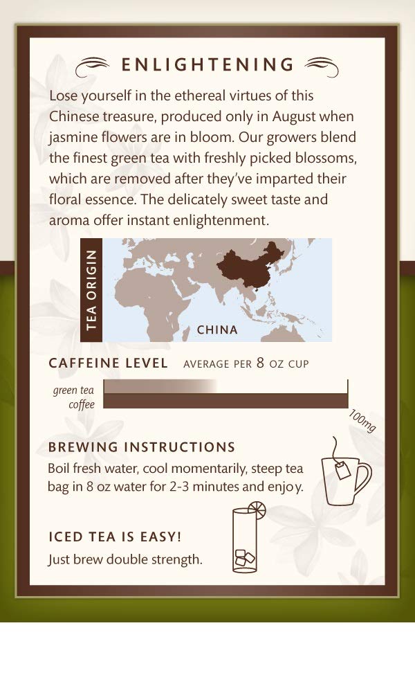 Choice Organic Organic Jasmine Green Tea 16 Tea bags