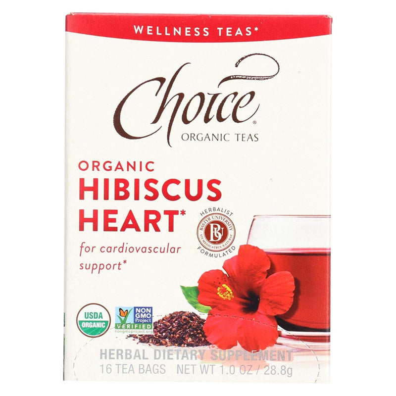 Choice Organic Organic Hibiscus Heart Tea 16 Tea Bags