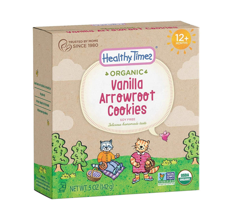 Healthy Times Organic Vanilla Arrowroot Cookies 12+ months 5 oz