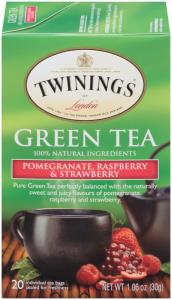 Twinings Green Tea Pomegranate Raspberry & Strawberry 20 Tea Bags