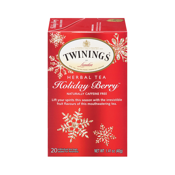 Twinings Herbal Tea, Holiday Berry 20 Tea Bags