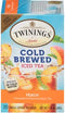 Twinings Cold Brewed Iced Tea Peach 20 Tea Bags