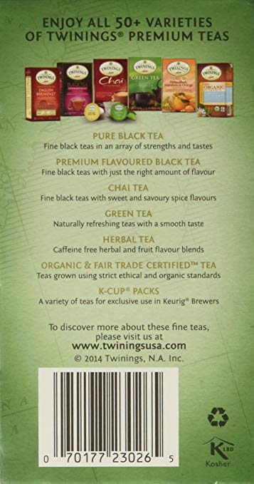 Twinings 100% Pure White Tea 20 Tea Bags