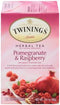 Twinings Herbal Tea Pomegranate and Raspberry 20 Tea Bags