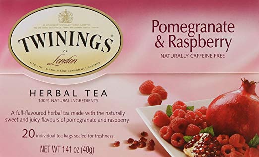 Twinings Herbal Tea Pomegranate and Raspberry 20 Tea Bags