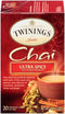 Twinings Chai Tea Ultra Spice 20 Tea Bags