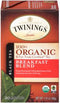 Twinings 100% Organic Black Tea Breakfast Blend 20 Tea Bags