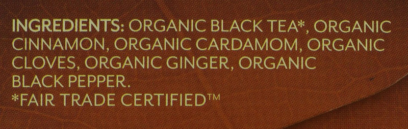Twinings 100% Organic Black Tea Chai 20 Tea Bags