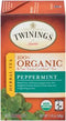 Twinings 100% Organic Herbal Tea Peppermint 20 Tea Bags
