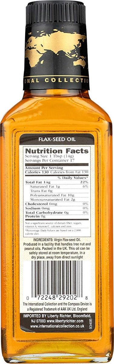 International Collection Virgin Flax-seed Oil 8.45 fl oz