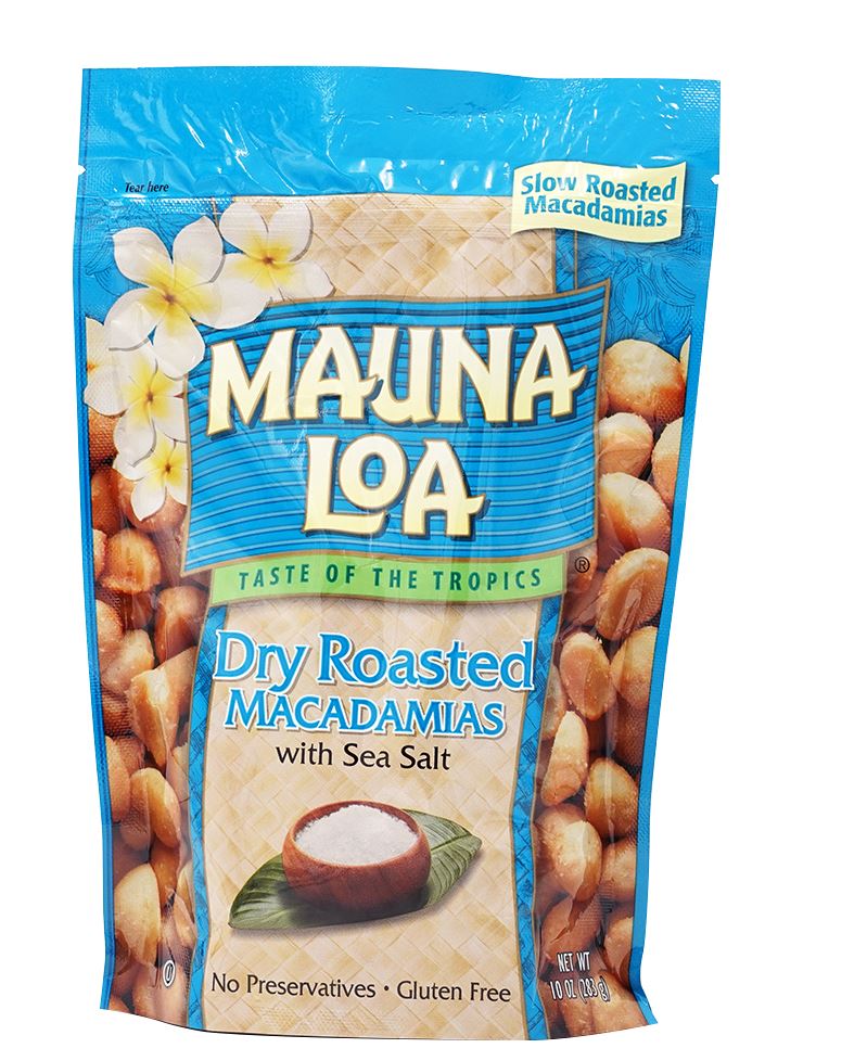 Mauna Loa Dry Roasted Macadamias with Sea Salt 10 oz