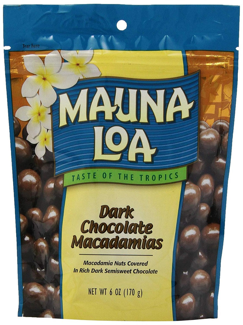 Mauna Loa Dark Chocolate Macadamias 6 oz